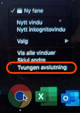 tvungen avslutning