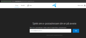 telenor webside faksimile