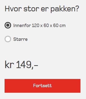 Hvor stor er pakken?