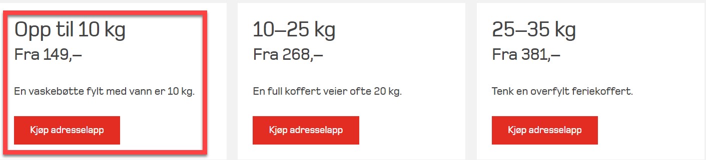 Opp til 10 kg