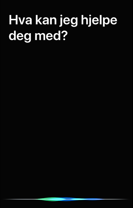 Aktivering Siri