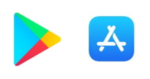 AppStore og PlayStore ikoner