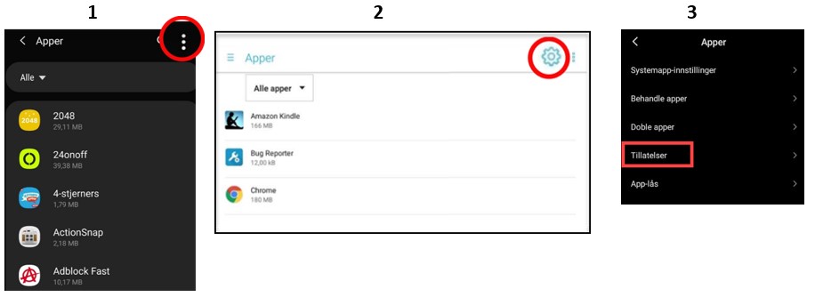 Tre alternativer til å finne apptillatelser