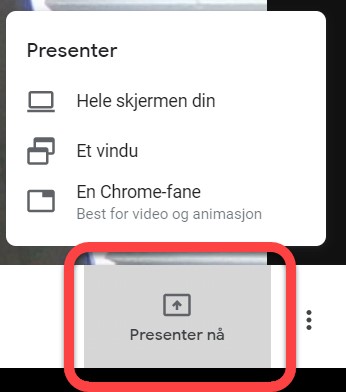 Presenter nå