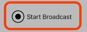 QuickSupport iOS Start broadcast