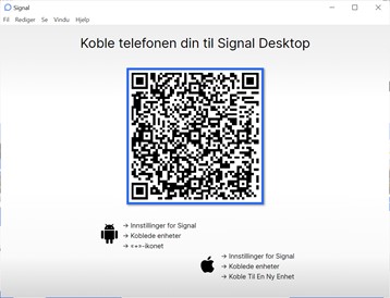 Koble til PC eller Mac til appen på mobil