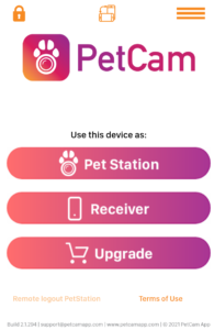 PetCam app