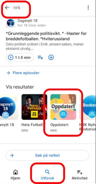 NRK Oppdatert