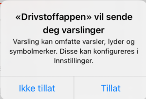 DrivstoffAppen-varslinger