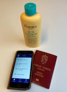 Reiseklar app - illustrasjon