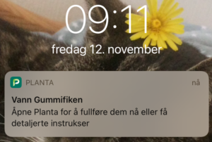 Planta-varsel