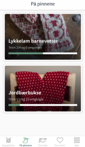 Strikkezilla-app - På pinnene