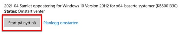 Start på nytt nå