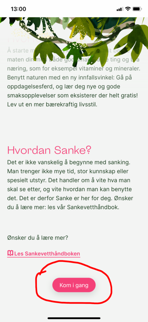 Skjermbilde av Sanke