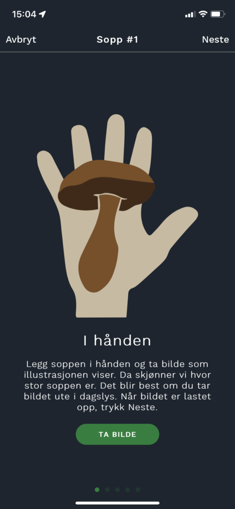 Bilde av instruksjon i appen