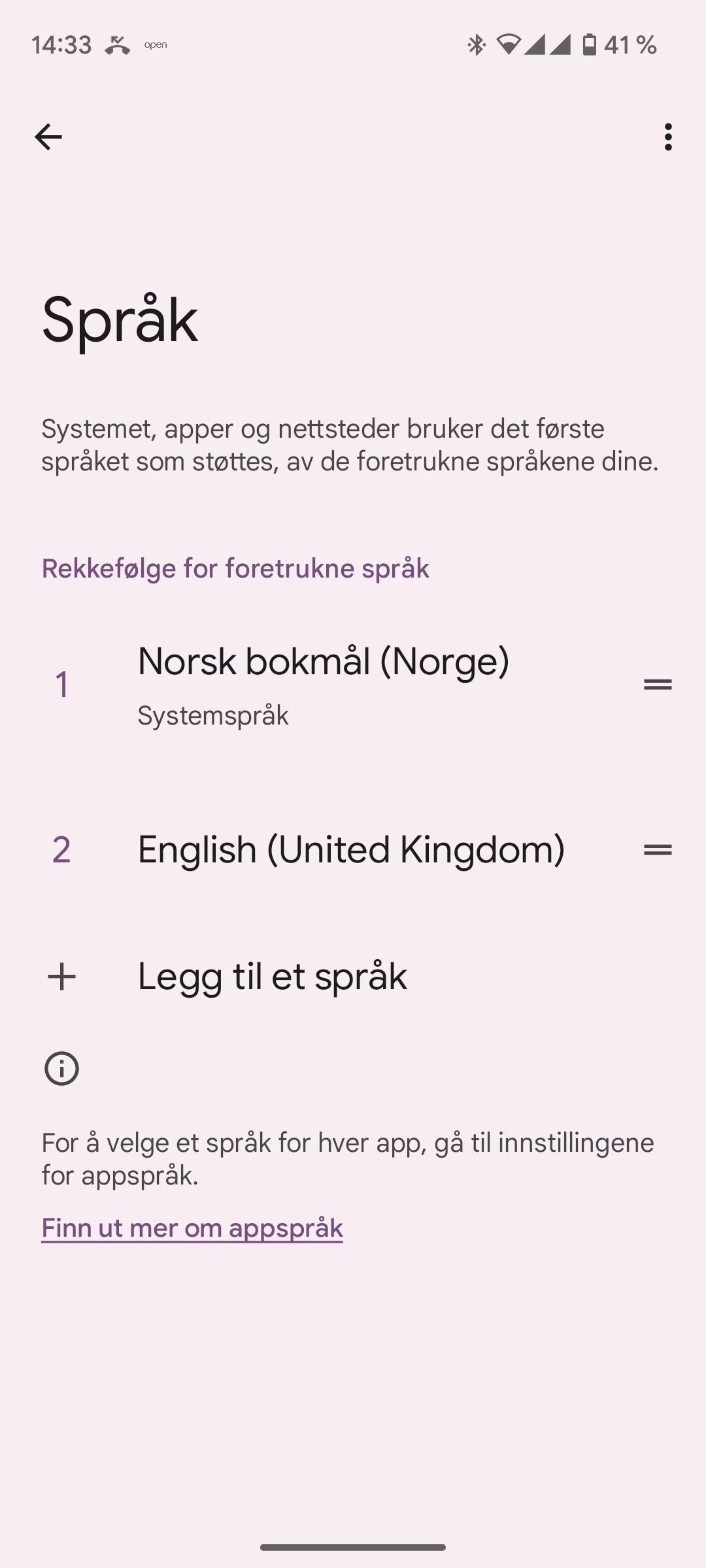 Legg til et språk