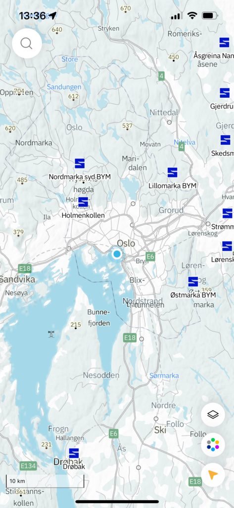 Kart over Oslo
